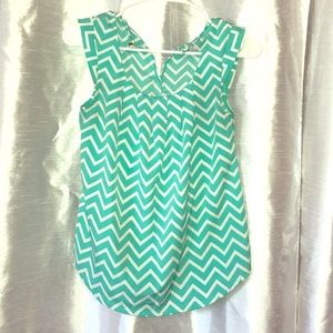 Candie’s Dress Top Chevron Design